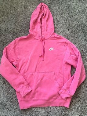 Nike Pink Hooded Pullover Sweatshirt